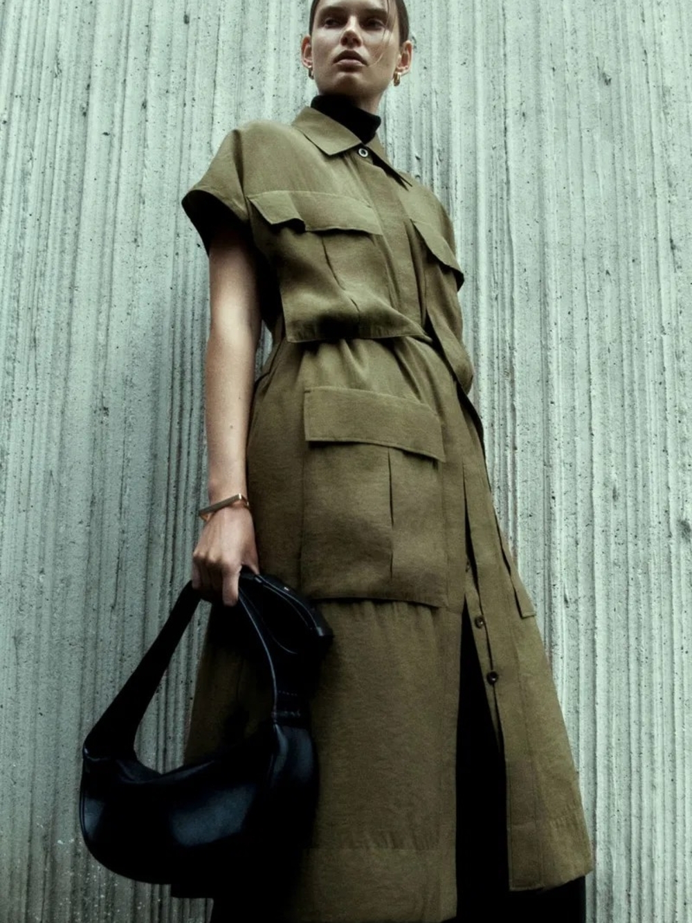 COS Utility Shirt Dress with Patch Pockets - Picture 1 of 3